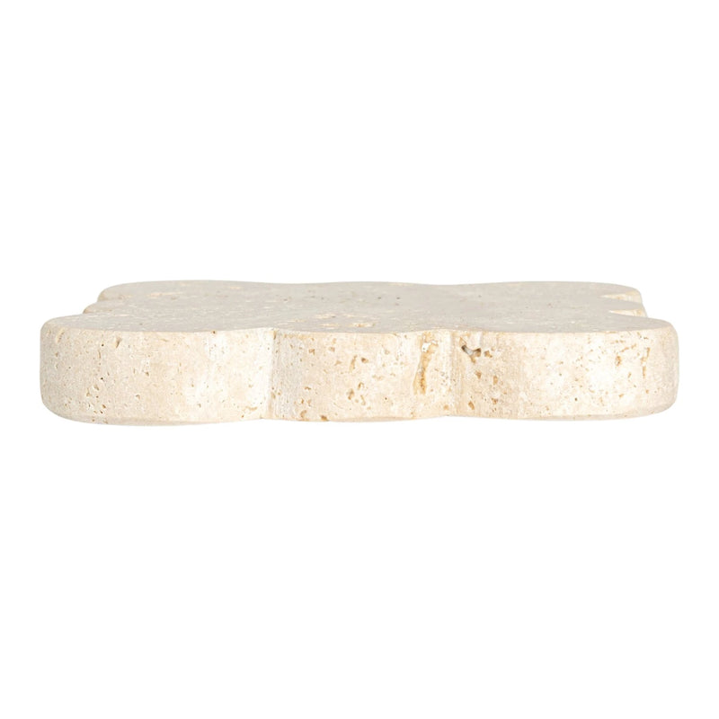 Travertine Coasters w/ Scalloped Edge