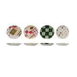Holiday Round Stoneware Plate